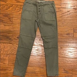AMERICAN EAGLE OLIVE JEANS JEGGINGS